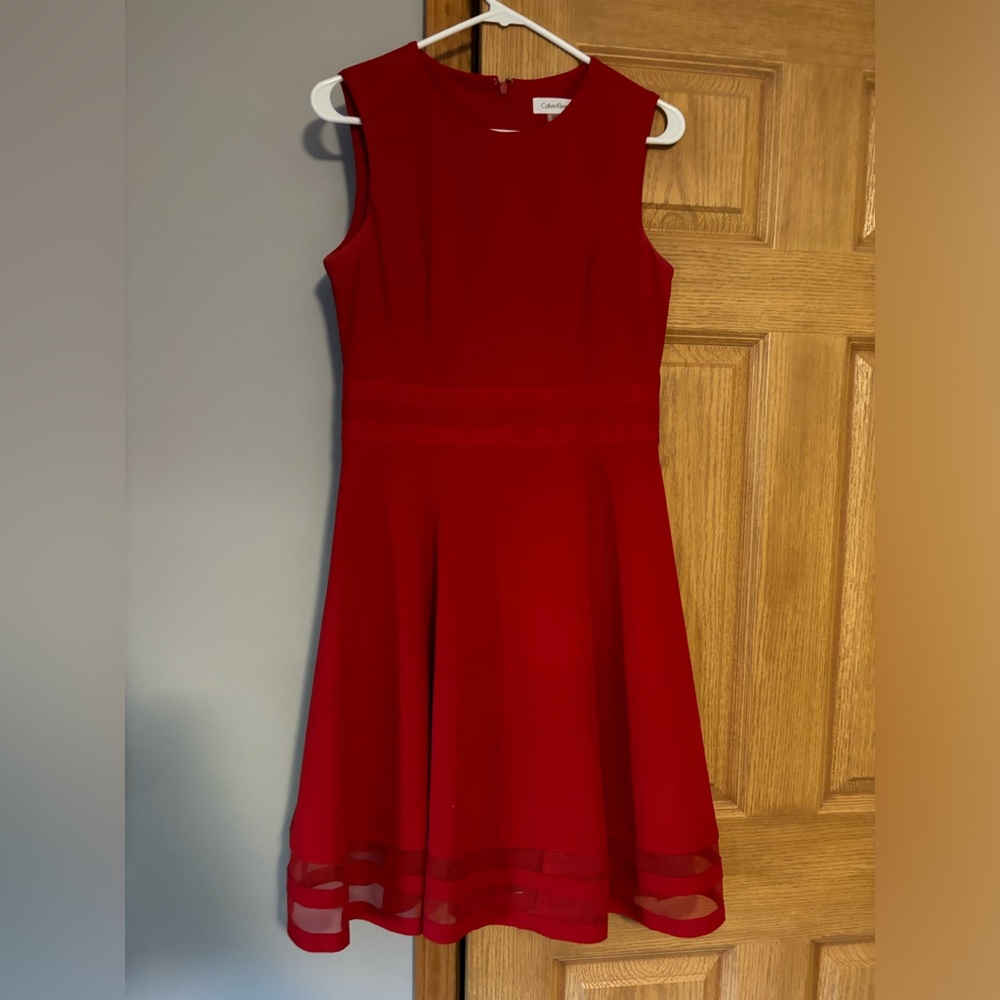 Red Calvin Klien Dress